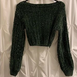 Cropped soft sweater